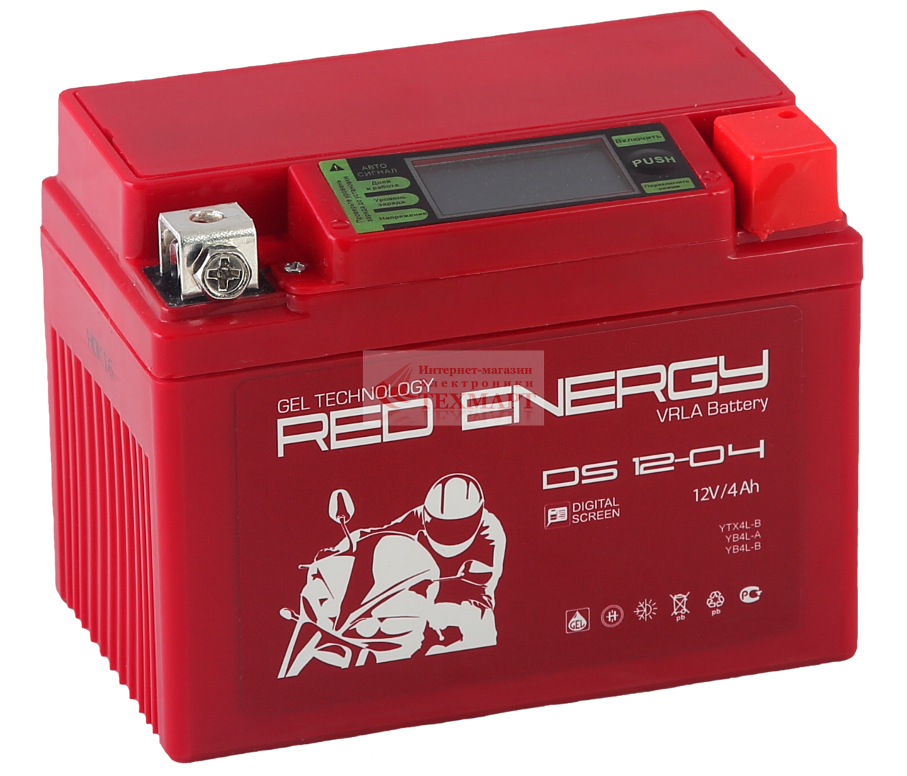 Аккумулятор Red Energy DS 1204 12V 4Ah купить в интернет магазине  техмарт.рф в Санкт-Петербурге